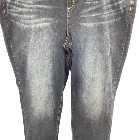 Slink NWT  Jeans Curvy Fit Size 24 Stretch Denim Plus Karina Style NEW Dark Deni - Picture 5 of 10